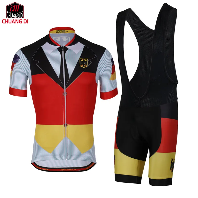

ZM Germany Cycling Clothing Jersey Sets Hot Summer Polyester Breathable Quick-Dry MTB Bike Bicycle Cycling Clothing Jersey Sets