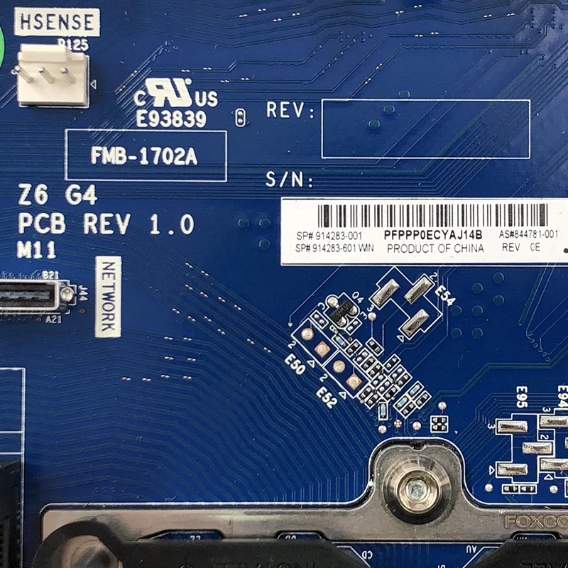 Оригинальная материнская плата для HP Z6 G4 PCB REV 1 0 LGA 3647 ECC 914283 001 601 844781 бесплатная