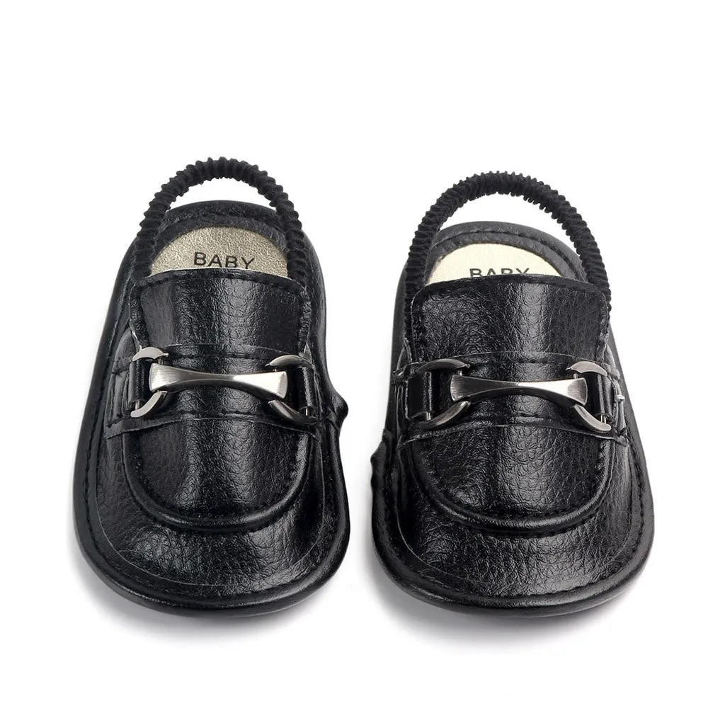 Модная Милая повседневная обувь для новорожденных мальчиков и девочек; простая обувь для малышей с металлическими элементами; удобная обувь на мягкой подошве; bebek ayakkabi