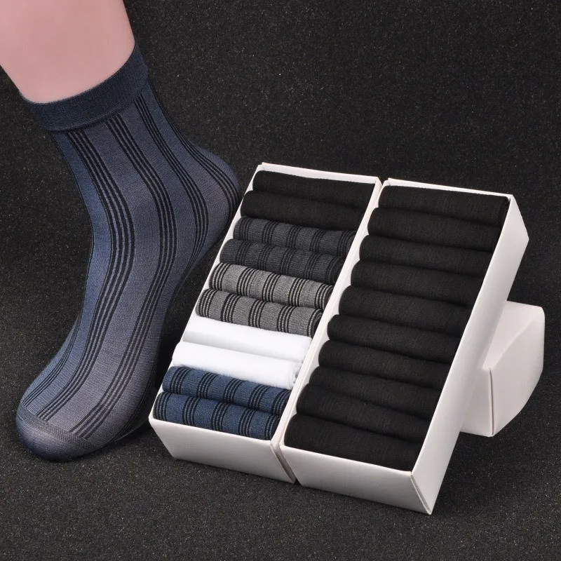10pairs/box Summer Thin Men's Bamboo Fiber Short Socks Sweat Absorption Breathable Deodorant Male Soft Comfy Ankle New|Мужские носки|