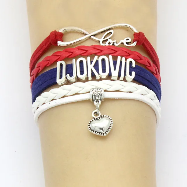Infinity Love DJOKOVIC Bracelets Heart Charm Handmade ...