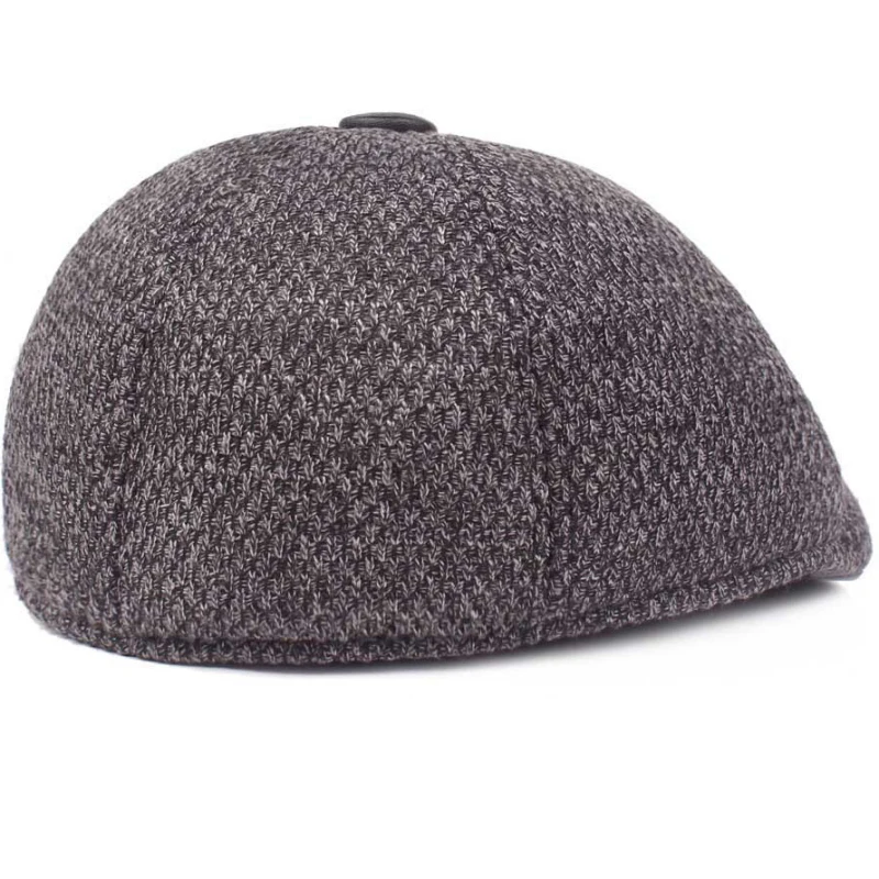 HT2191 мужская шапка, Осень-зима, плоская кепка утконоса, вязаная кепка Newsboy Ivy, берет, мужские однотонные простые Зимние береты, Мужская кепка для папы, s для мужчин