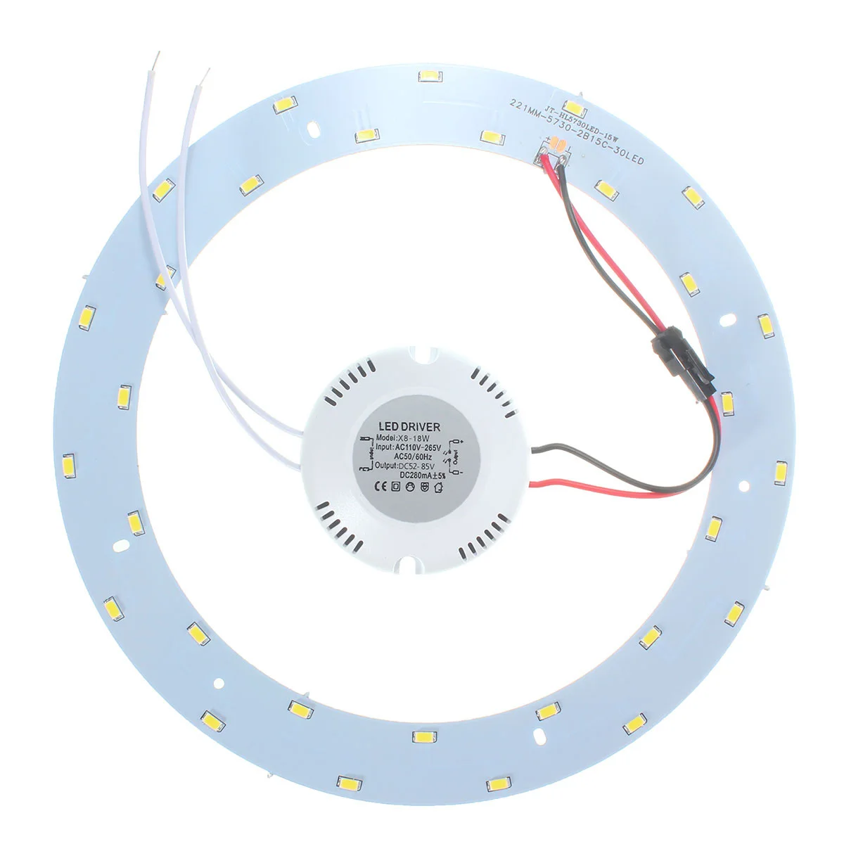 15 Вт 5730 SMD круглая Светодиодная панель кольцевые потолочные светильники лампа-панель