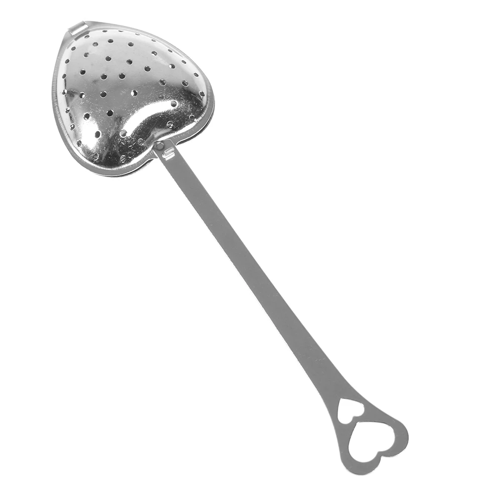 5PCS Stainless Steel Heart Shaped Tea Infuser Spoon Strainer Steeper Filter US