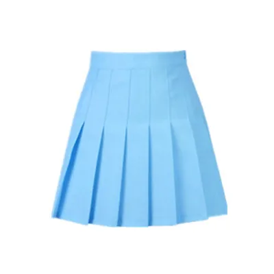 Сезон весна-лето; коллекция года; модная шифоновая плиссированная Пышная юбка; XS - Цвет: Небесно-голубой