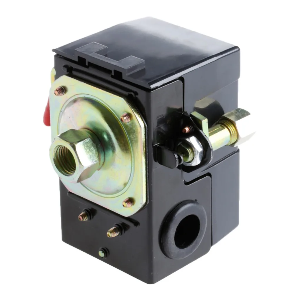 1 Port Air Compressor Pressure Control Switch 95-125PSI On/off Lever 220V