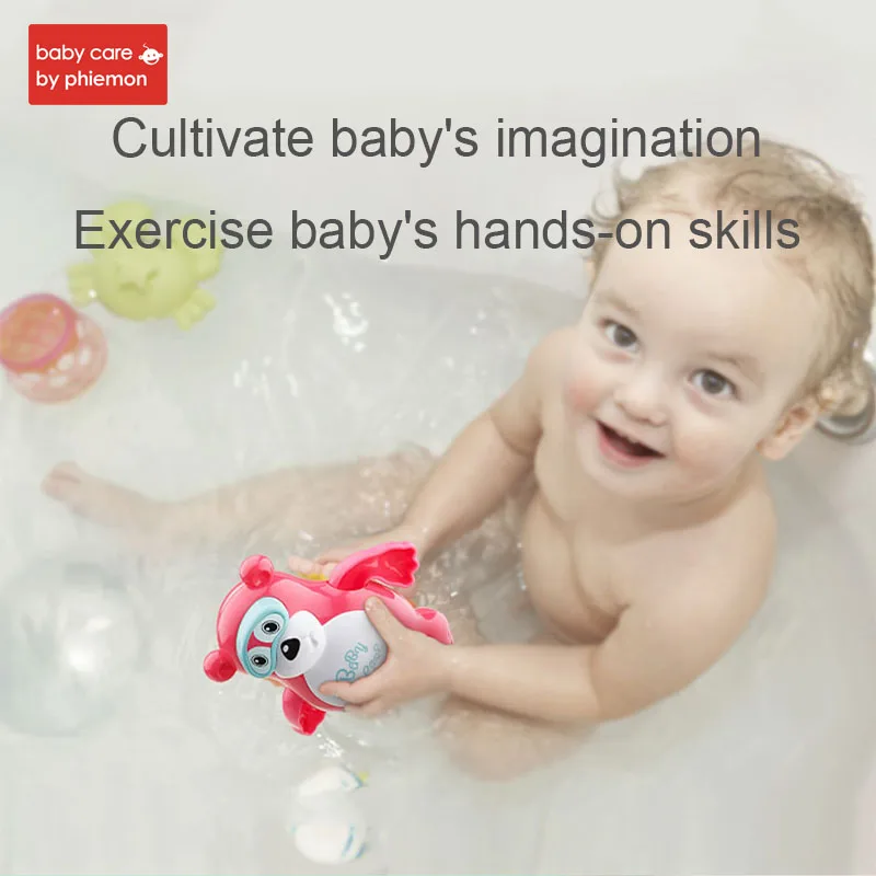 Baby Bath Toys Cartoon Penguin Bear Rotate Floating Shower Toy for Unisex Bathtub Water Play Swimming Pool Party Bathroom Gift Baby Bath Toys Cartoon Penguin Bear Rotate Floating Shower Toy for Unisex Bathtub Water Play Swimming Pool Party Bathroom Gift