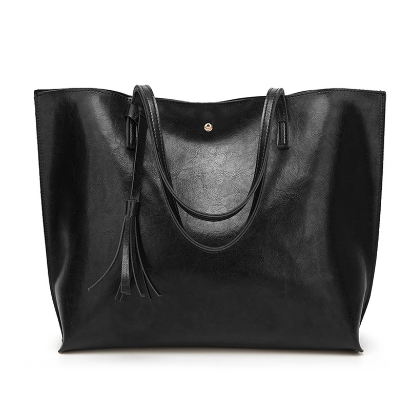 Nevenka Leather Handbag Women Casual Totes Female Shopper Ladies Shopping Bags Large Capacity Bags Vintage Bag for Women 201812