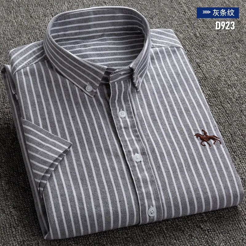 DAVYDAISY Новая Летняя мужская рубашка из хлопка с коротким рукавом удобные повседневные модные рубашки из саржи Мужская брендовая одежда DS-260