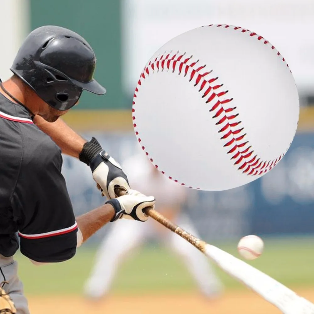 Универсальный 9 # ручной работы Бейсбол s ПВХ и ПУ Верхний Жесткий Мягкие Бейсбол шары мяч для Софтбола Training Упражнение Бейсбол шары