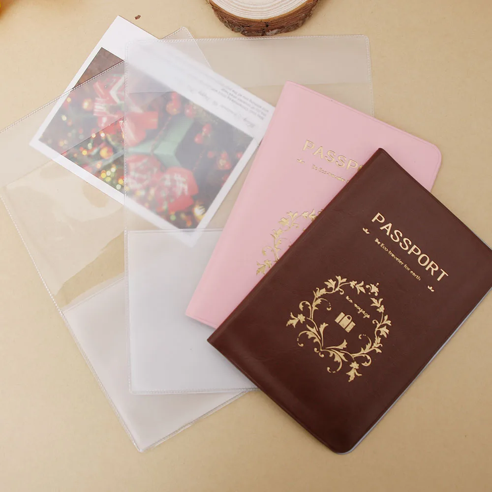 

1 Pcs Fshion 4 Styles Useful Travel Utility Simple Passport ID Card Cover Holder Case Protector Skin PVC HOT