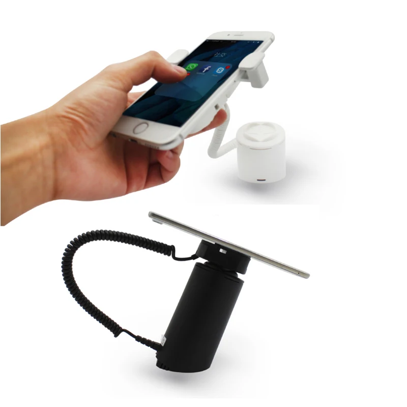 

Tablet security display stand mobile phone alarm holder ipad charging bracket smartphone alarm clamp handhelds anti theft device