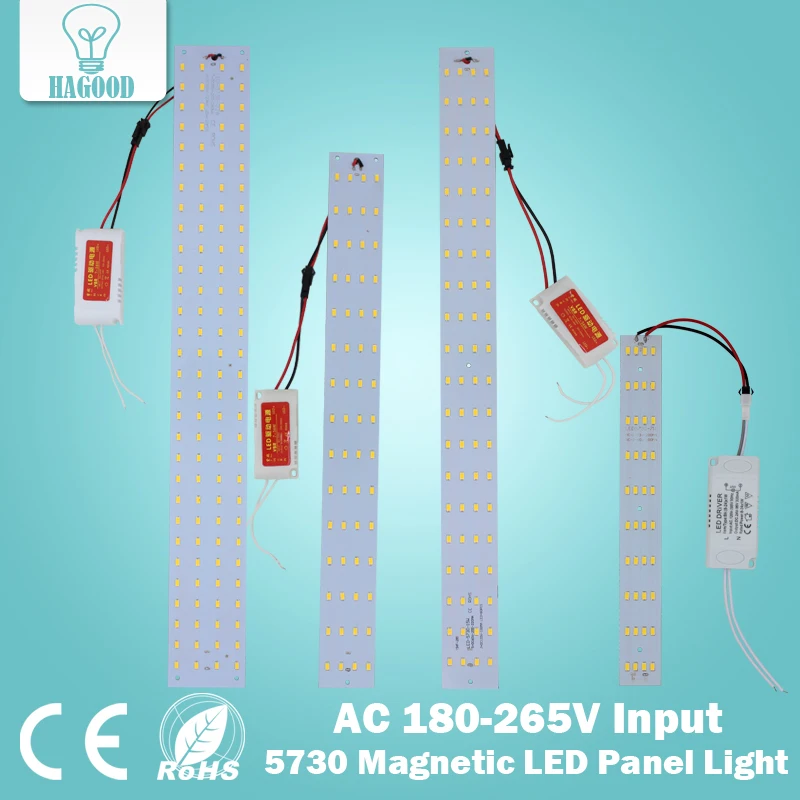 Free Shipping 180 265V Magnetic 10W 15W 21W Rectangular Square Led Ceiling Tube Lamps Replacement Tube