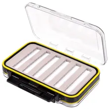 Двухсторонний прозрачный Водонепроницаемый муха коробка рыболовные приманки крючок коробка для хранения рыболовных снастей Pesca Accssories