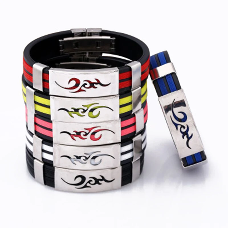 Qevila 2019 Hot Bracelet Men Fashion Fire Simple Stainless Steel Adjustable Bracelets for Men Korean European Style Bangles Gift (9)