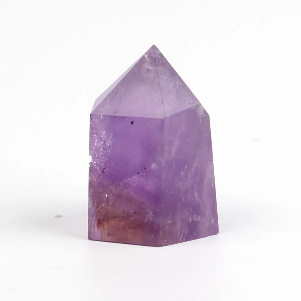 

30-35mm Purple Crystal Carving Sceptre Points Chakra Healing Reiki Natural Stone Carved Free pouch