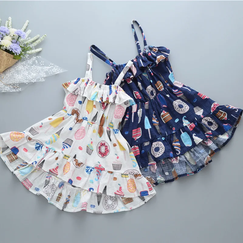 

Summer Bohemian Style Girls Dress Floral Shoulderless Beading Necklace Sundress For Girls Beach Dress Clothes Vestido Infantil