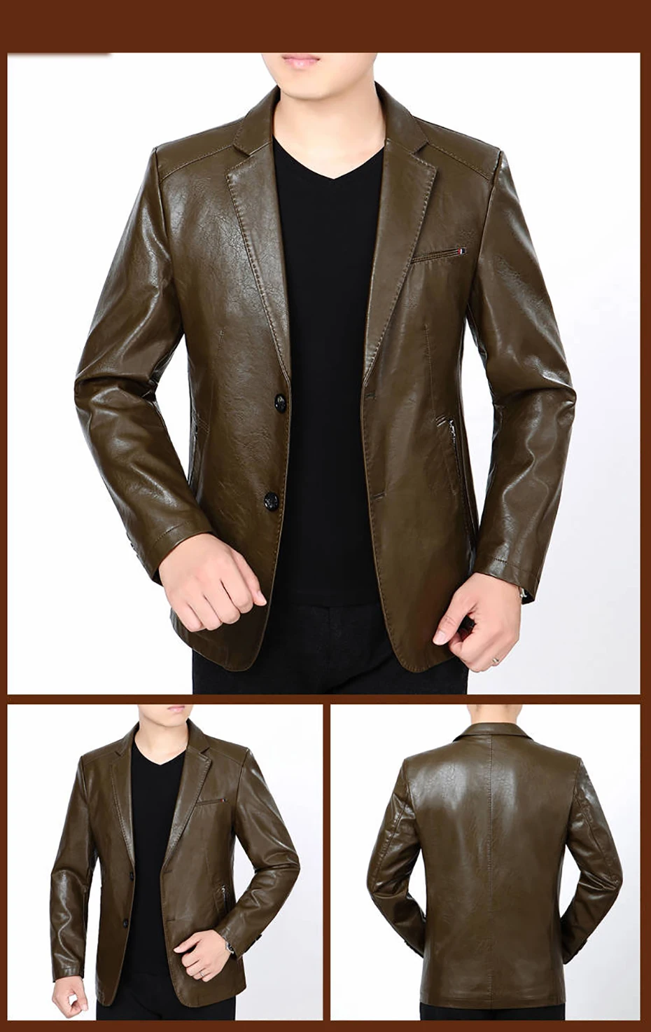 Мужские Куртки из натуральной кожи, пальто на весну и лето, мотоциклетная Байкерская кожаная куртка, Мужская одежда, бархатные пальто, M-4XL