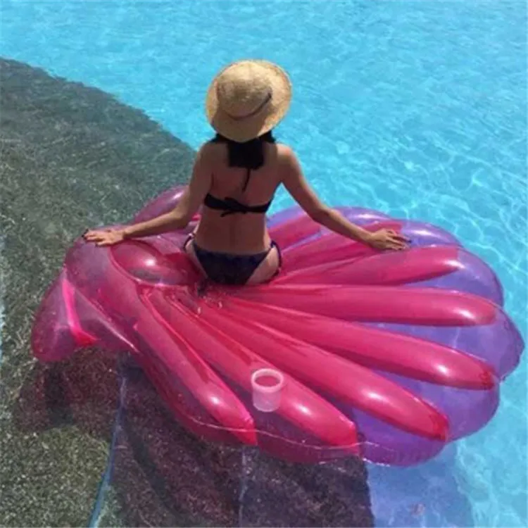 145*65*20 см гигантская розовая надувная оболочка поплавок для бассейна летний водный шезлонг для женщин раскладушка с жемчугом гребешок широкий