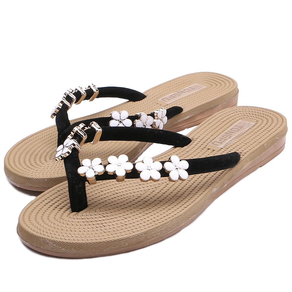 

TONGPU Flip Flops Women's Beads Beach Slipper Sandals 248-557