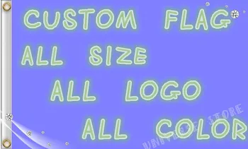 

3X5FT custom flag, any logo, any color any size, Brand advertising company logo flag banner design 100D Digital Print