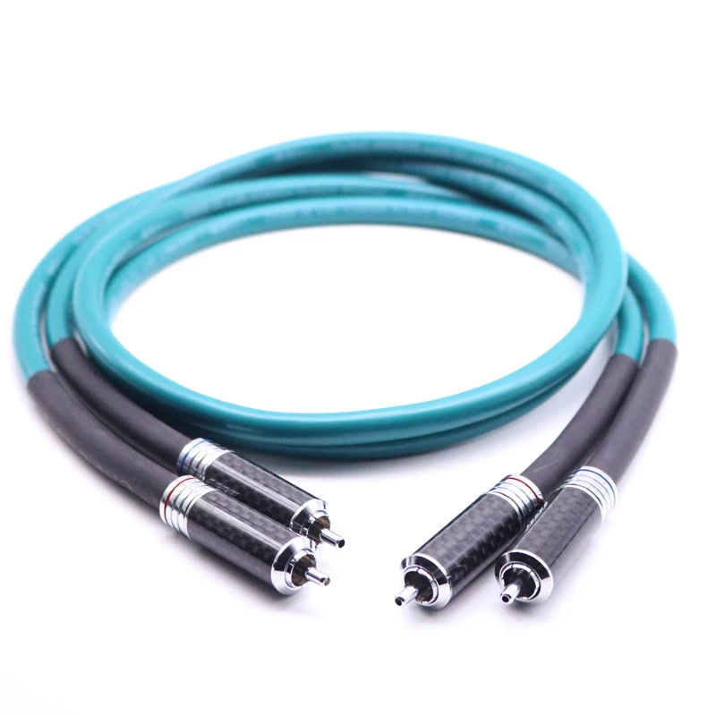 Hi Fi RCA разъем из углеродного волокна крестообразный Интерконнектор аудио кабель