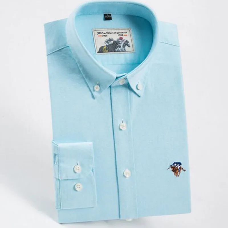 Мужские деловые рубашки Camisa, однобортные рубашки oxofnd из чистого хлопка с длинным рукавом и отворотом, топы, однотонная официальная одежда
