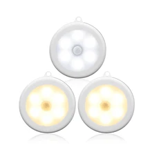 Светодиодная подсветка под шкаф беспроводной детектор Ночной светильник Настенный светильник PIR датчик движения лампа Автоматическое включение/выключение лестничный кухонный туалетный светильник ing