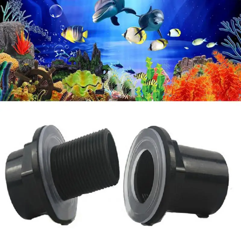 

Cheap Black Straight Tube Pipe Fitting Connector 20/25/32mm PVC Waterproof Pipe Joint Fish Tank Aquarium Accessories