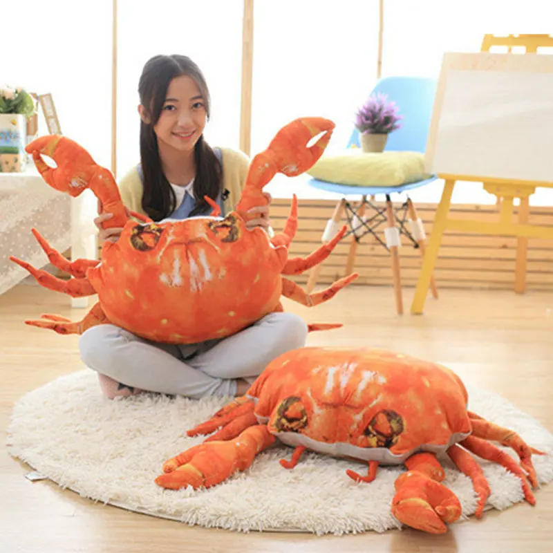 

70cm New Style 3D artificial Crab plush Toys Crab cloth doll pillow Cushion stuffed plush birthday gift for Children