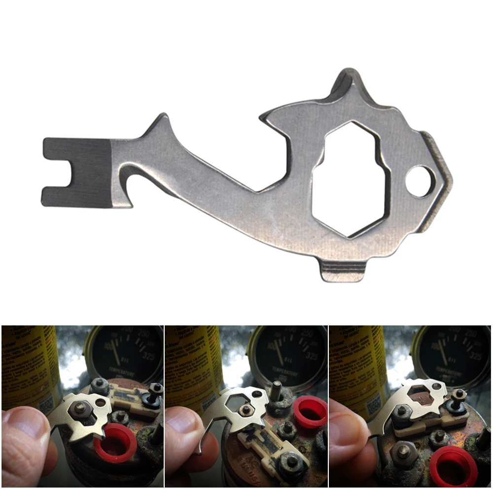 

20 in 1 EDC Outdoor Survival Keytool Stainless Steel Mini Multifunctional Keytool Outdoor Tools