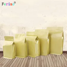 50 шт. Восемь Двусторонняя самоуплотняющийся мешок крафт-бумага молния сумка угощения в упаковке bag изготовление под заказ