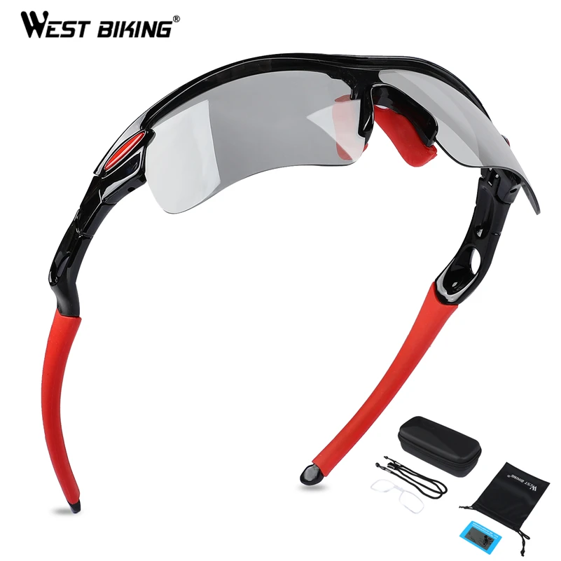 WEST BIKING фотохромные поляризованные очки Велоспорт UV400 Дорога MTB велосипед очки близорукость Спортивные очки Очки для походов