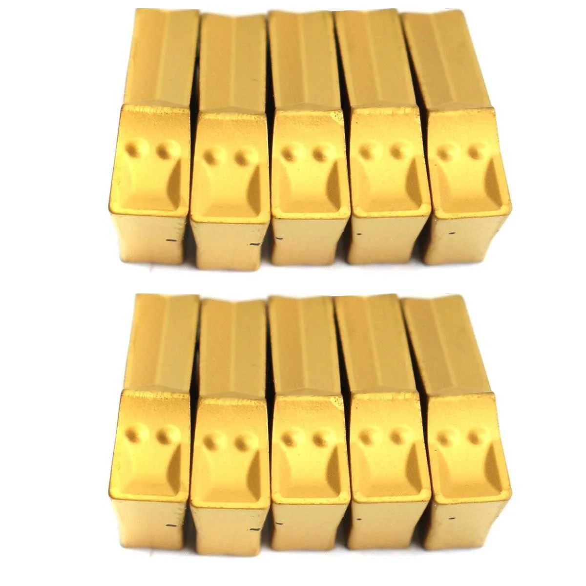 

10pcs Ceramic Inserts Grooving Cut-Off Lathe Tool CNC Gold 3N11-1E SP300 GTN-3 3mm Part Practical Replaces Gift