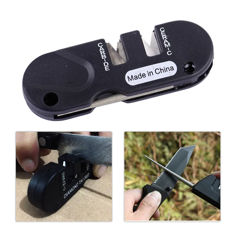 New Multifunction EDC Sharpener Folding Ceramic Carbide Diamond Tapered Knife Sharpener Pocket Outdoor Tool N21 (4)