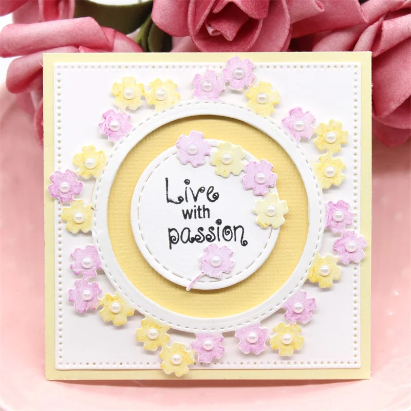 

KSCRAFT Flowers Circles Metal Cutting Dies Stencils for DIY Scrapbooking/photo album Decorative Embossing DIY Paper Cards