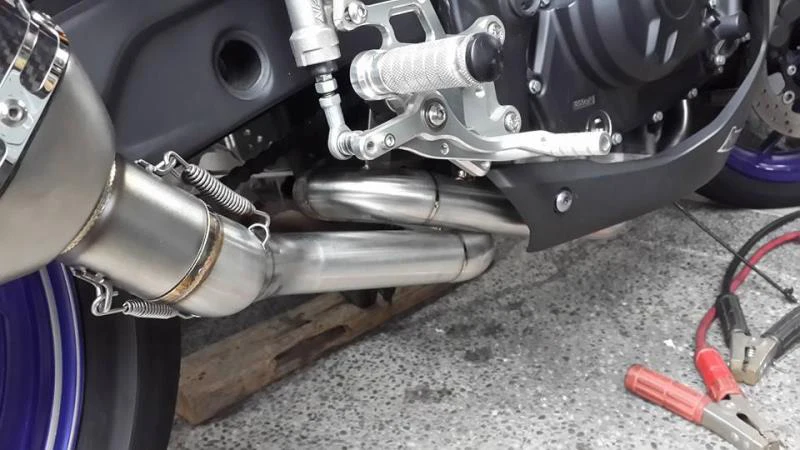For Yamaha R3 YZF-R3 R25 2014 2015 2016 Motorcycle Exhaust Muffler Mid Pipe Full system Stainless Steel  100% Brand New 3
