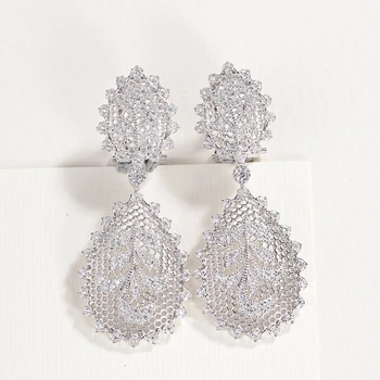 

Cmajor Sterling Silver Fine Jewelry Vintage Palace Hollow Drop Earrings 925 Silver Leaves Earring Gift For Women