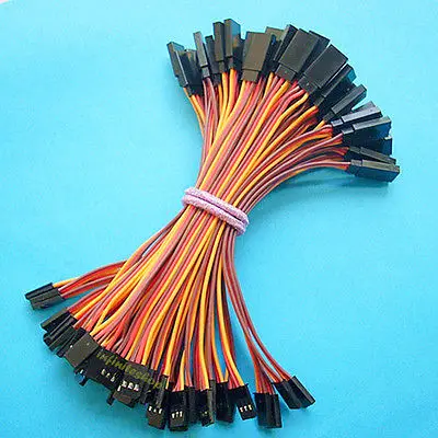 

50 x Servo Extension Extend Lead 22 AWG Wire 15cm Cable For Futaba JR