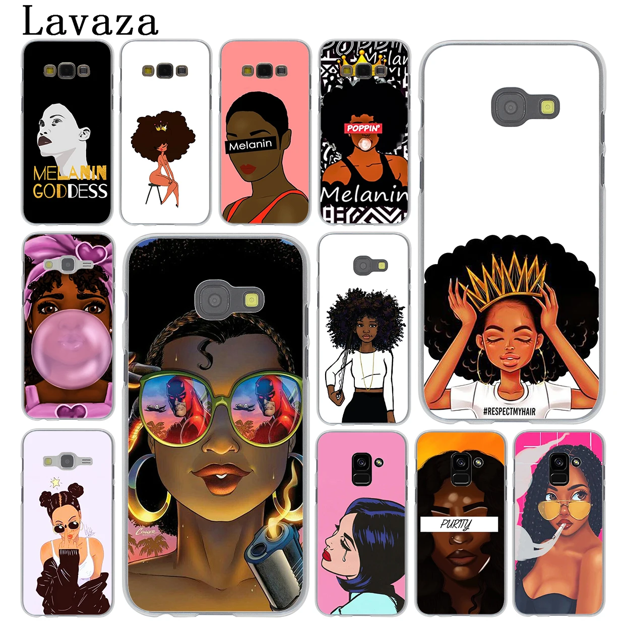 Lavaza African Beauty Afro Puffs Black Girl Case for Samsung Galaxy A6