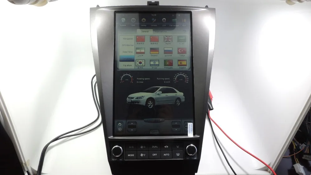 "YOKOTRON" 12," Telsa стиль сенсорный Android 7,1 Автомагнитола RDS для Honda Accord 7 CL7 2003-2007+ gps