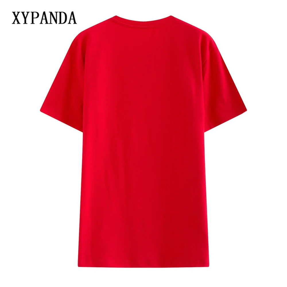 XYPANDA футболка Дракон кошка милая пара короткий Футболка с рукавами мужской