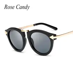 Роза конфеты Винтаж цветы ретро Овальный Мода Стрелка Солнцезащитные очки для женщин Для женщин бренд Дизайн леди UV400 Защита от солнца Очки