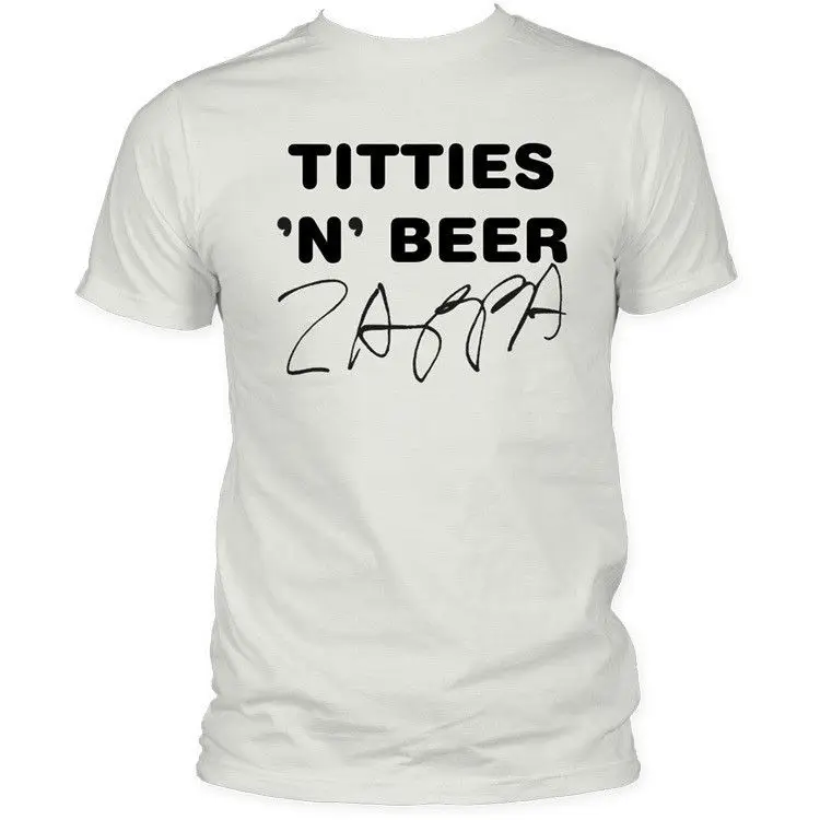 

FRANK ZAPPA T-Shirt Titties n Beer OFFICIAL MERCHANDISE
