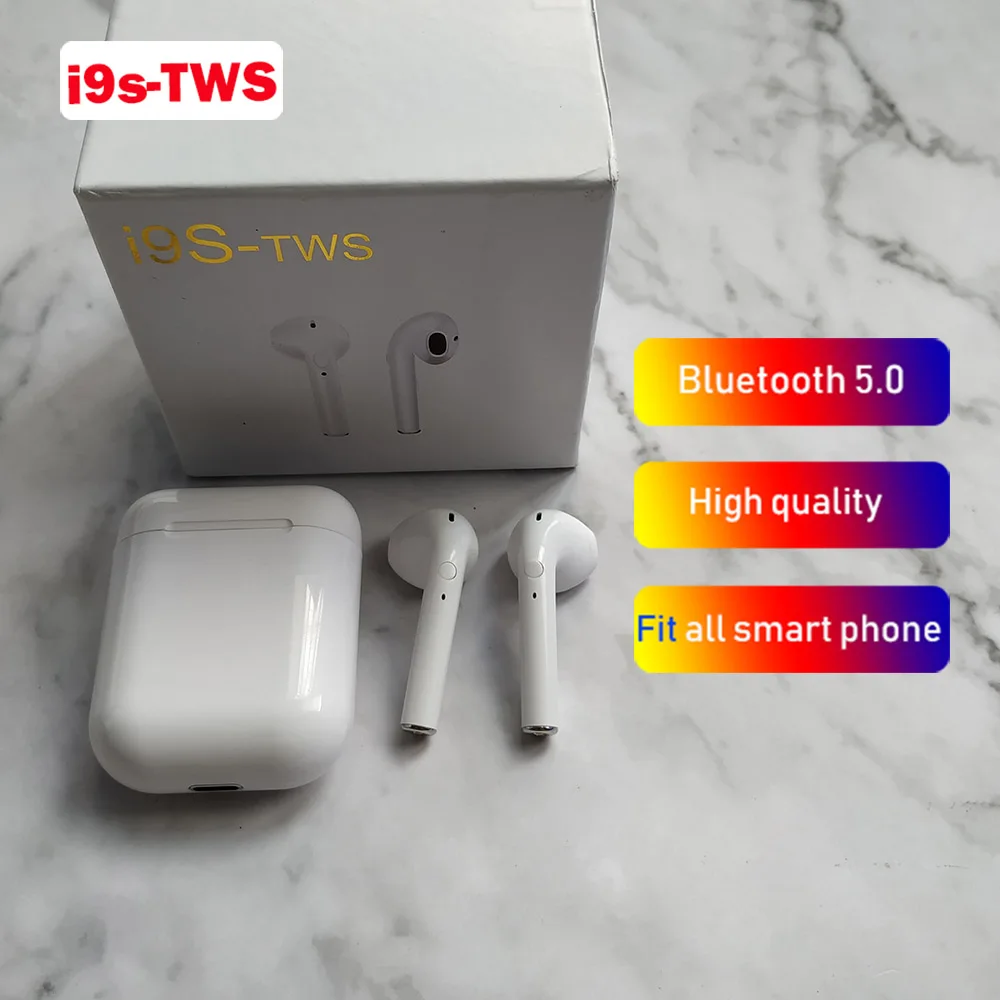 

i7s i9s tws Mini Bluetooth Earphone with charging box For iPhone X XS 7 6 8 Android pk i10 i12 i20 i13 i15 tws