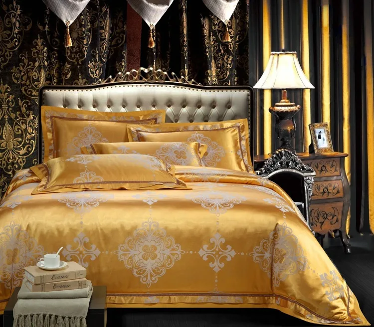 Gold luxury bedding