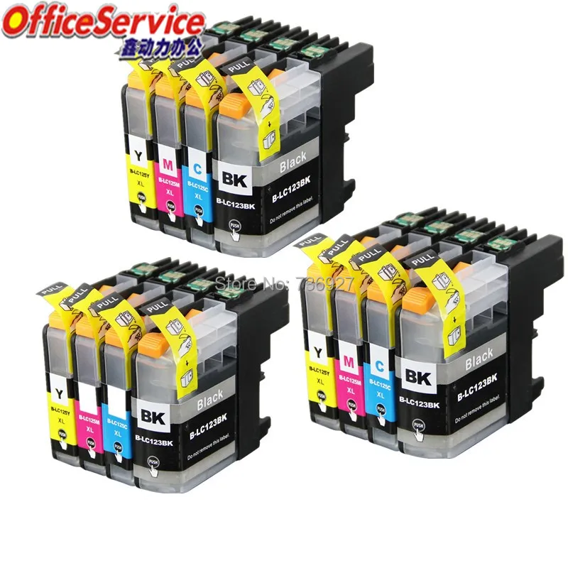 Совместимый чернильный картридж LC121 LC123 для Brother MFC J4410DW J4510DW J4610DW J4710DW J6520DW J6720DW