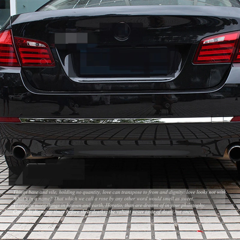 3 шт. для BMW 5 серии F10 2011-2013 нержавеющая сталь хром задний бампер молдинг полосы крышка отделка автомобиля Стайлинг