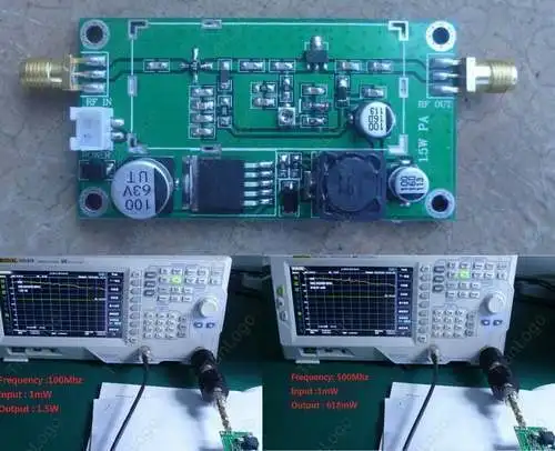 

RF 20--500MHZ 1.5W Power Amplifier HF VHF UHF FM Transmitter For Ham Radio