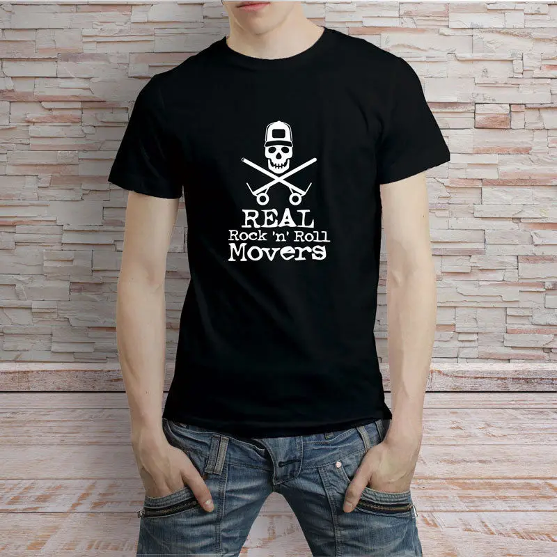 Настоящее rocknroll Movers футболка | Мужская одежда